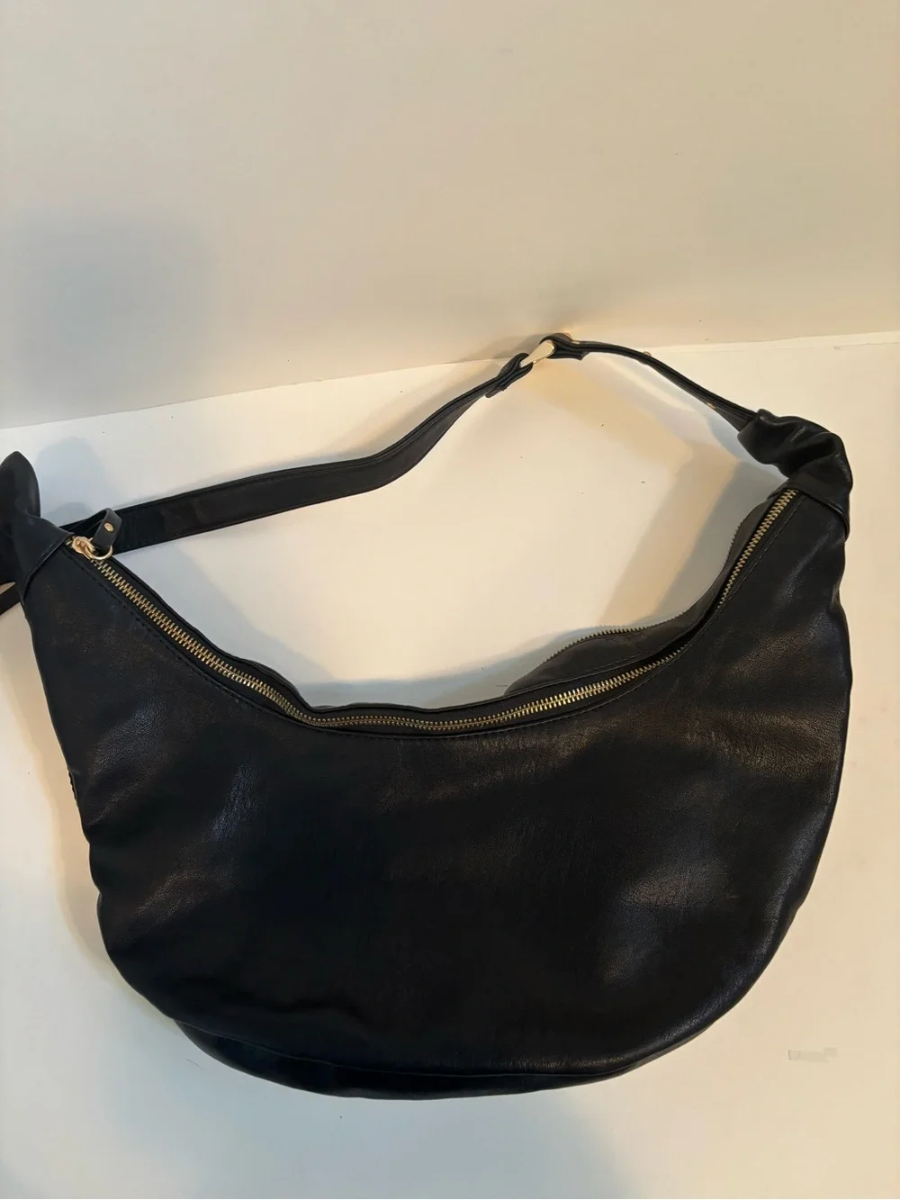 Black Vegan Leather Western Hobo Shoulder Bag by Jessica Simpson NWOT